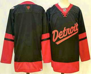 Mens Detroit Red Wings Blank Black 2025 Stadium Series Stitched Jersey->detroit red wings->NHL Jersey